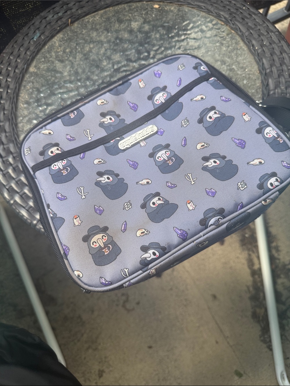 Skechers Kids Purple Character Zip Organizer Pouch